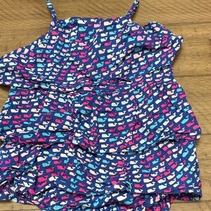 Vineyard Vines Blue and Pink Whale Print Camisole